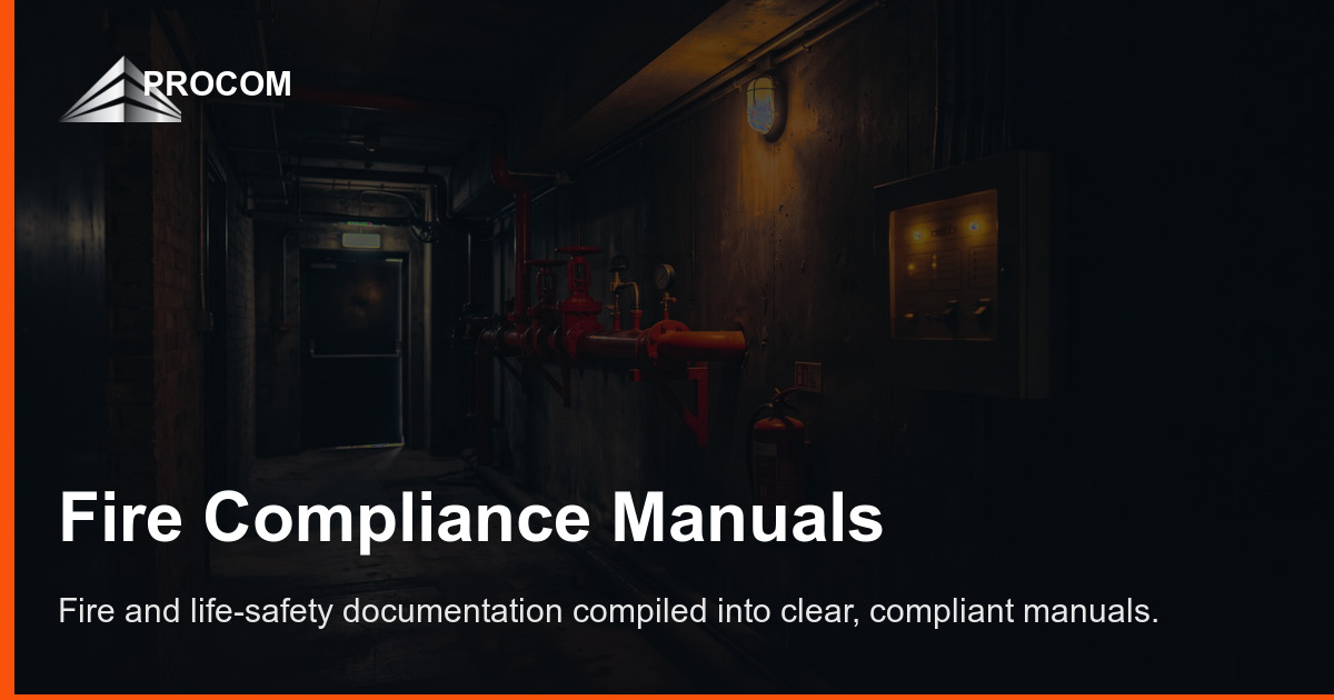 Fire Manuals: Fire Safety Documentation for Handover | Procom